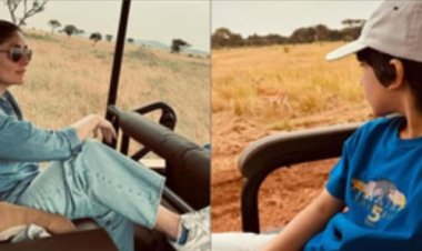 बेटे तैमूर के साथ तंजानिया में छुट्टियों का आनंद ले रही हैं करीना कपूर खान