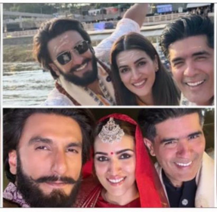 रणवीर सिंह, कृति सैनन ने वाराणसी के नमो घाट पर मनीष मल्होत्रा के शो में जलवा बिखेरा