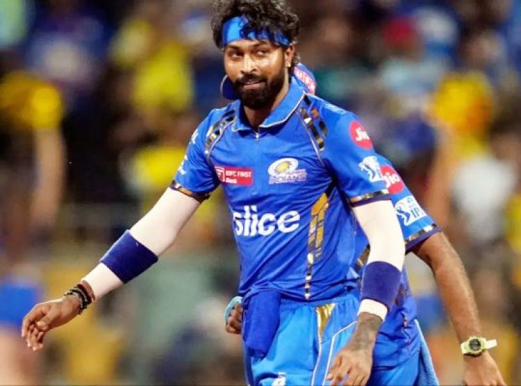 मुंबई इंडियंस के कप्तान हार्दिक पंड्या पर लगा 12 लाख रुपये का जुर्माना