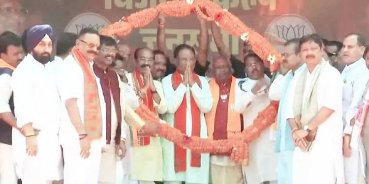 अंबिकापुर जनसभा को मुख्यमंत्री विष्णुदेव साय ने किया संबोधित