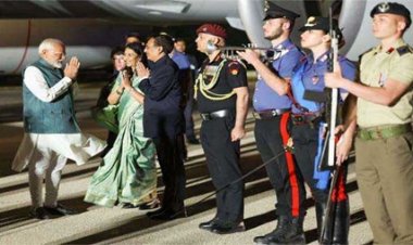 मोदी जी7 शिखर सम्मेलन में भाग लेने के लिए इटली पहुंचे