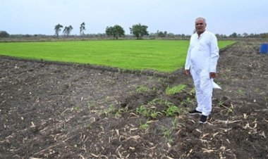 धान की खेती की तैयारियों का जायजा लेने पहुंचे पूर्व CM तो भाजपा ने कसा तंज