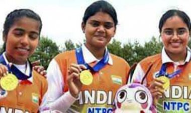 भारतीय महिला कंपाउंड टीम ने तीरंदाजी विश्वकप में बनायी स्वर्ण की हैट्रिक