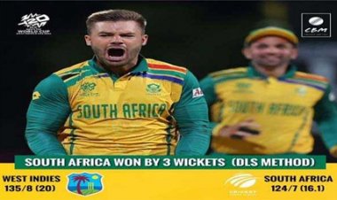 वेस्टइंडीज को हराकर दक्षिण अफ्रीका पहुंची सेमीफाइनल में