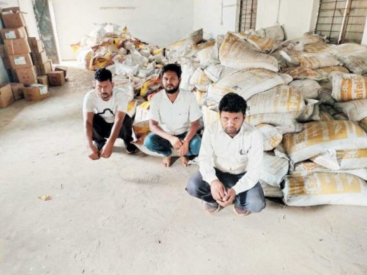 अलग-अलग जगह से अवैध खाद जब्त, एमपी के 3 बंदी