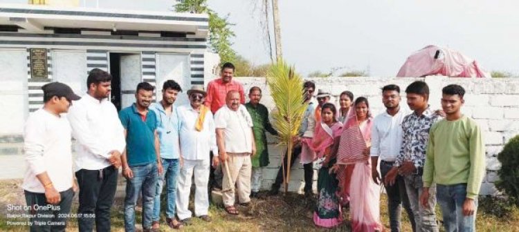 साहू समाज ने वृक्षारोपण कर मनाया विधायक का जन्मदिन