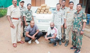 6.30 लाख का गांजा जब्त, एमपी के दो आरोपी बंदी