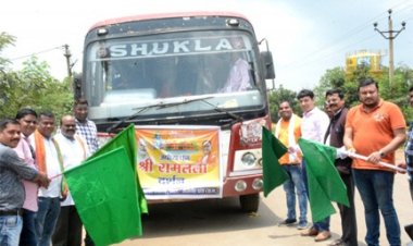 श्री रामलला दर्शन योजना: जांजगीर चाम्पा जिले के 187 राम भक्तों की टोली हुई रवाना