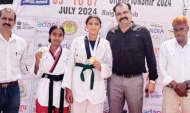 ताइक्वांडो में मेडल जीतने वाले खिलाडिय़ों को सीएम की पत्नी ने दिया आशीर्वाद