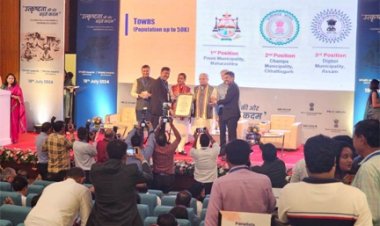 सर्वश्रेष्ठ नगरीय निकायों की श्रेणी में चांपा नगर पालिका को मिला द्वितीय स्थान