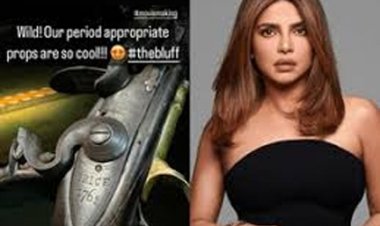 प्रियंका चोपड़ा ने द ब्लफ की बीटीएस फोटो शेयर की