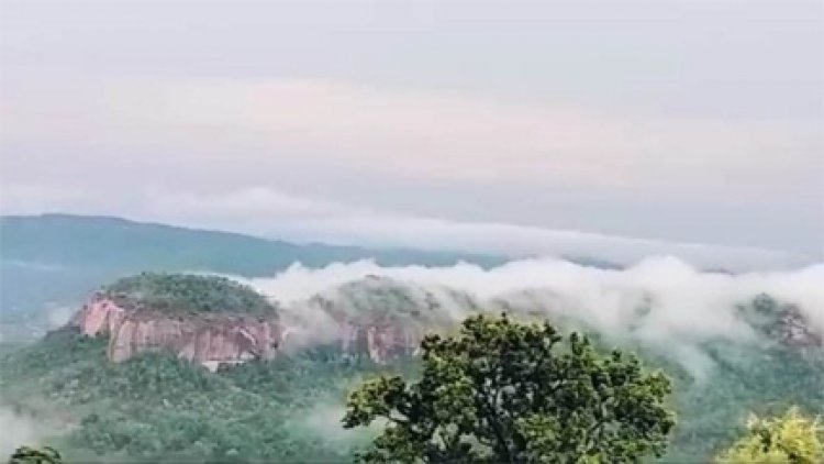 बारिश में निखरी मैनपाट की सुंदरता