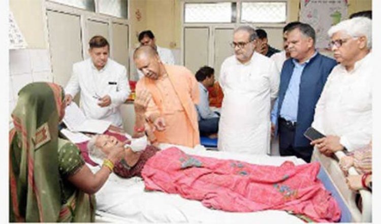 योगी ने हाथरस पहुंच कर की हादसे की समीक्षा