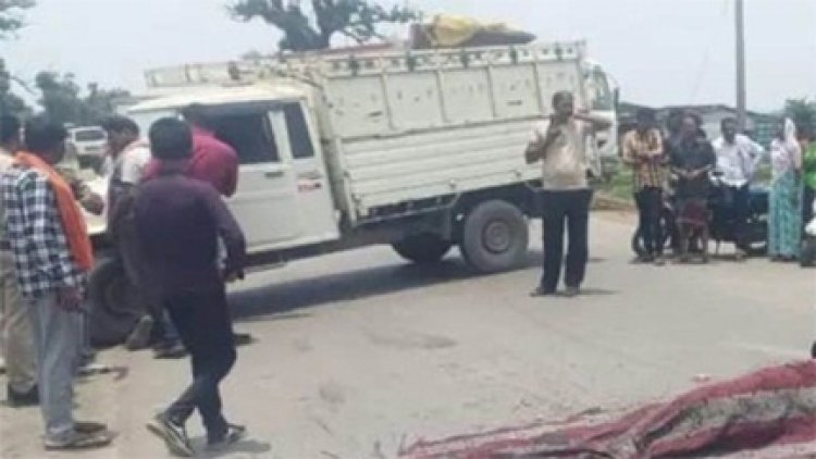 रायगढ़ में दर्दनाक सड़क हादसा, महिला की मौत से ग्रामीणों ने किए चक्काजाम