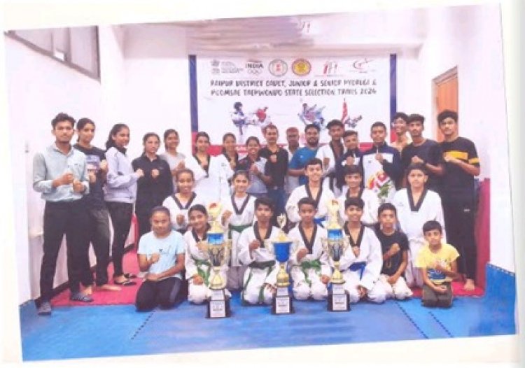 रायपुर ताईक्वांडो ने 117 अंकों के साथ आल ओवर चैम्पियनशिप ट्राफी के साथ सीनियर वर्ग-जूनियर वर्ग ट्राफी में भी कब्जा रहा