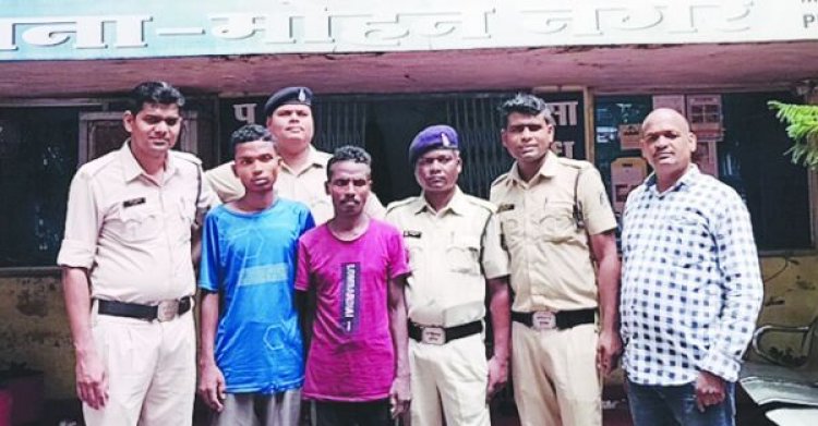 पारिवारिक विवाद पर युवक  की हत्या, बाप-बेटा बंदी