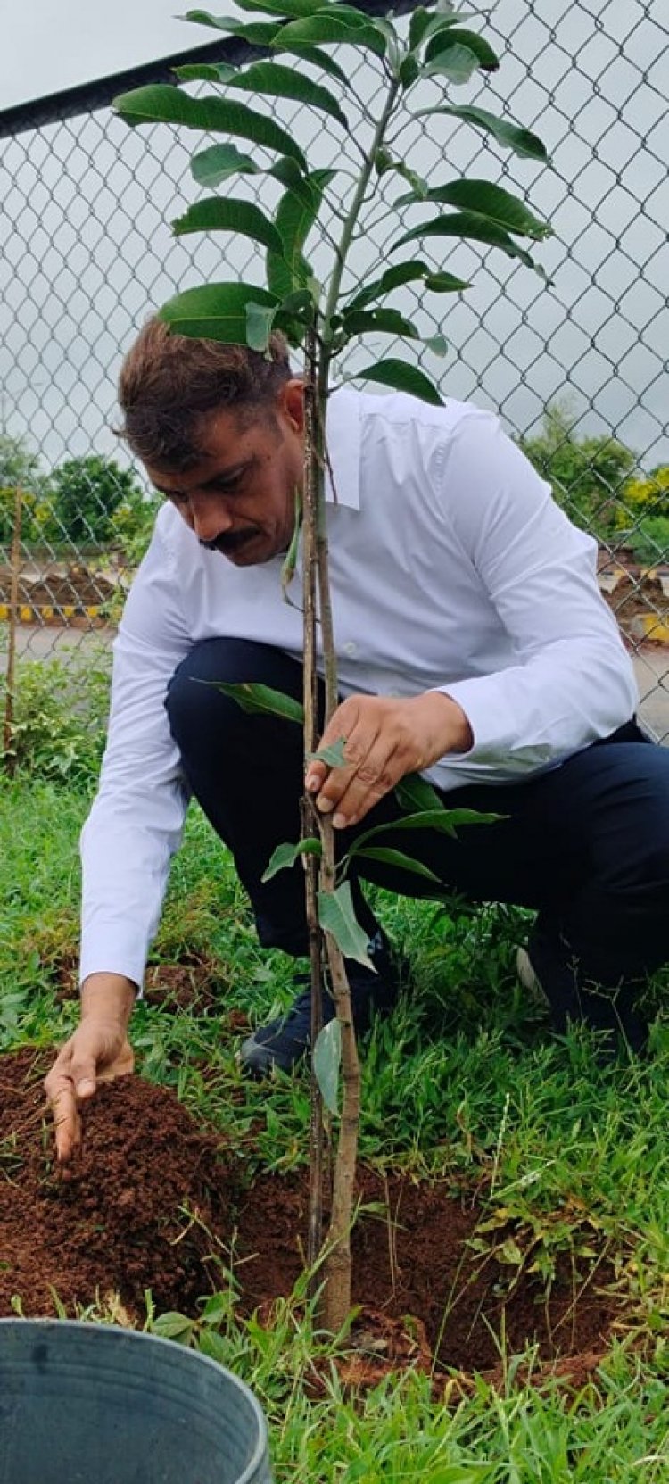 एक पेड़ माँ के नाम अभियान के तहत राज्य सूचना आयोग में किया गया वृक्षारोपण