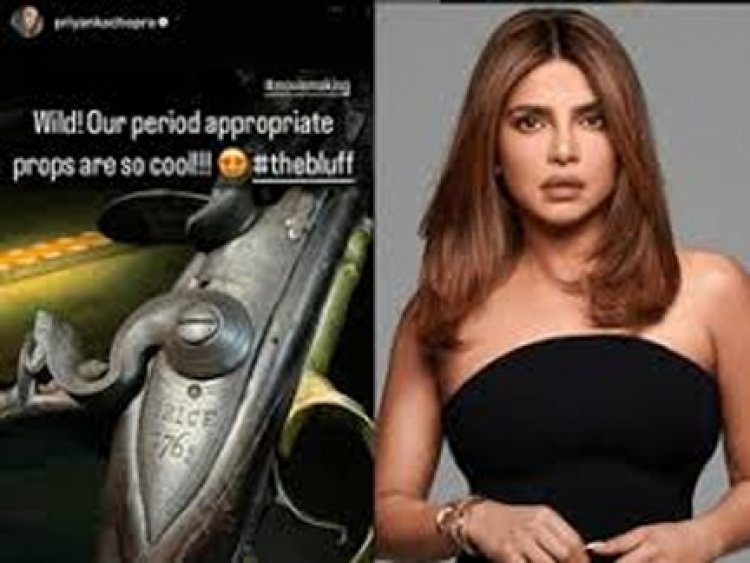 प्रियंका चोपड़ा ने द ब्लफ की बीटीएस फोटो शेयर की
