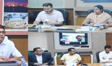 मुख्य सचिव ने निर्माणाधीन विधानसभा भवन के प्रगति की समीक्षा की