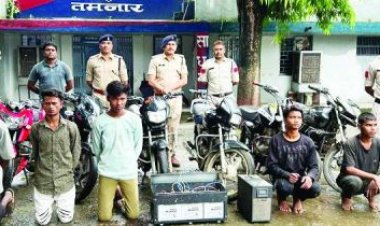 बाईक चोरों का गिरोह पकड़ाया, 6 बंदी