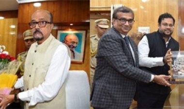 राज्यपाल रमेन डेका से विभिन्न विश्वविद्यालयों के कुलपतियों ने की सौजन्य मुलाकात