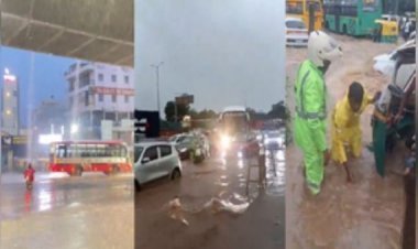 बेंगलुरु में बारिश से जनजीवन प्रभावित; भाजपा ने सिद्दारमैया सरकार के 'कुप्रबंधन' पर उठाया सवाल