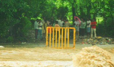 तेज बारिश से ईदगाह बाड़ी की पुलिया उफनाई:नागरिकों का आवागमन हुआ बंद; पिछले 24 घंटों में एक इंच से ज्यादा बारिश