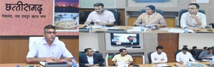 मुख्य सचिव ने निर्माणाधीन विधानसभा भवन के प्रगति की समीक्षा की