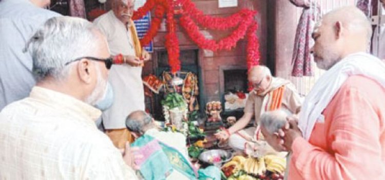 महामाया मंदिर में महारुद्राभिषेक