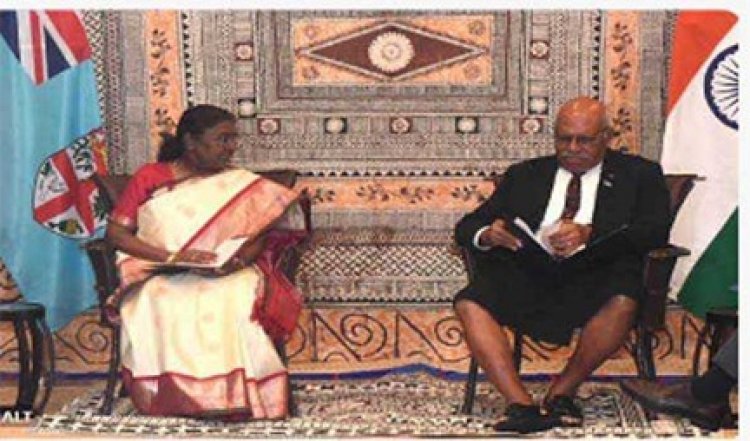 मुर्मु ने सुवा में फिजी के प्रधानमंत्री राबुका से बातचीत की