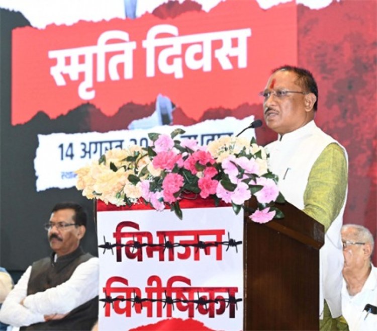 विभाजन विभीषिका स्मृति दिवस पर आयोजित संगोष्ठी में शामिल हुए मुख्यमंत्री श्री विष्णु देव साय