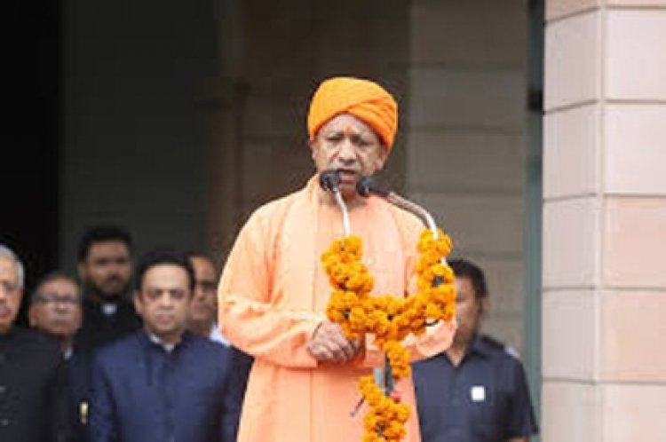 योगी ने किया वीर सपूतों के परिजनों को किया सम्मानित