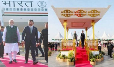 नरेन्द्र मोदी का ब्रुनेई पहुंचने पर भव्य स्वागत