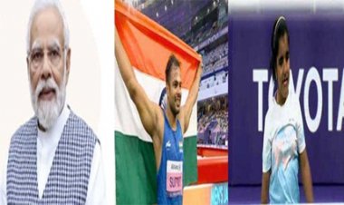 मोदी ने सुमित और निथ्या को पदक जीतने पर बधाई दी