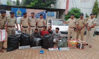 गांजा की खेप के साथ चार तस्‍कर पकड़ाए