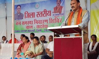 जनसमस्या निवारण शिविर से ग्रामीणों को मिल रहा शासन की योजनाओं का लाभ - स्वास्थ्य मंत्री श्री श्याम बिहारी जायसवाल