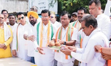 कांग्रेस की न्याय यात्रा का दूसरा दिन, जगह-जगह स्वागत