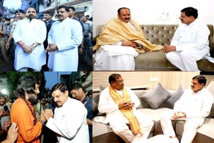 मुख्यमंत्री डॉ. यादव के उज्जैन स्थित निवास पहुंचे मंत्रीगण, जन-प्रतिनिधि, समाज सेवी और नागरिक ने जताया शोक