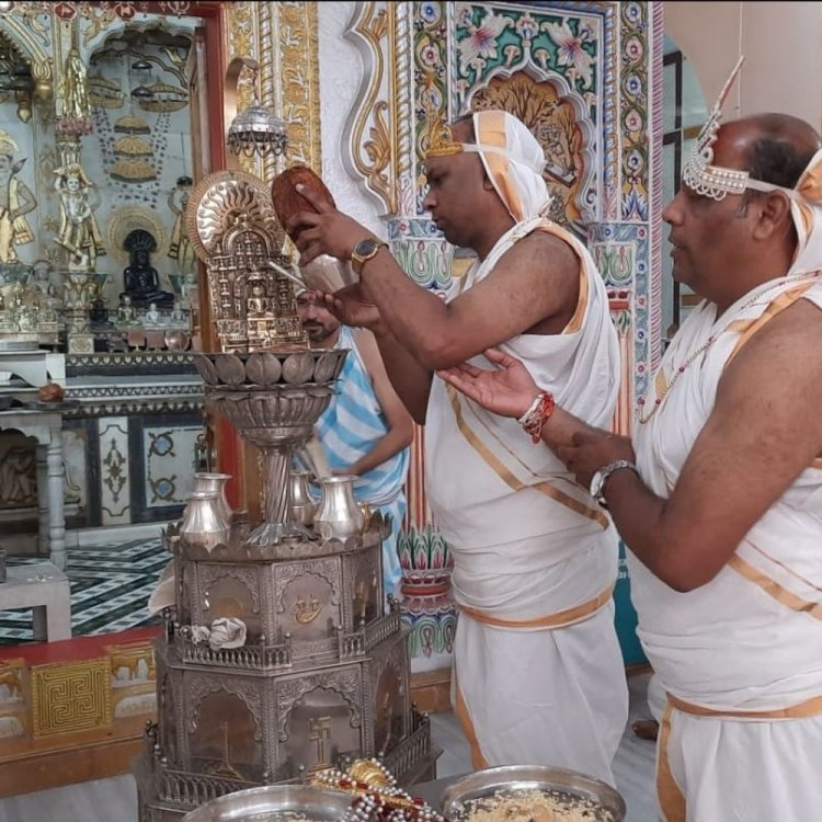 पर्युषण पर्व का सातवां दिन:जैन मंदिर में उत्तम तप धर्म मनाया, श्री जी का हुआ अभिषेक