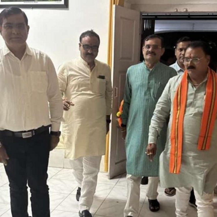 रतलाम आए भाजपा प्रदेशाध्यक्ष वीडी शर्मा:पथराव की घटना पर कहा- तथाकथित व कुछ राजनीतिक दल के लोग माहौल बिगाड़ना चाहते है