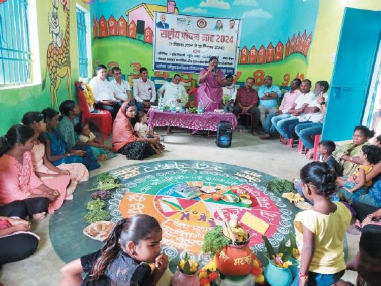 विधायक नंद ने गर्भवती एवं शिशुवती माताओं को पौष्टिक एवं संतुलित आहार लेने किया प्रेरित