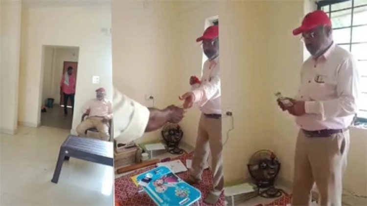 पटवारी ने किसान से दो किस्तों में ली रिश्वत और काम भी नहीं किया तो नाराज हो किसान ने वायरल कर दिया विडियो