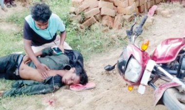 सडक़ हादसे में बाइक सवार युवक की मौत