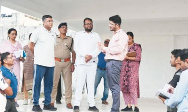 कलेक्टर-एसपी ने गुरुदर्शन मेले की तैयारी का लिया जायजा