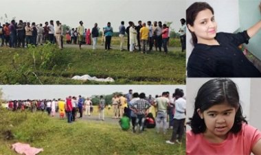 पुलिसकर्मी की पत्नी व बेटी की हत्या, आक्रोशित लोगों ने संदेही के घर पर किया हमला