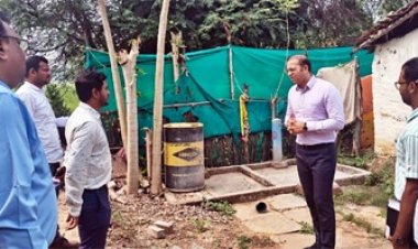 जल जीवन मिशन के संचालक डॉ. भुरे ने गांवों का दौरा कर कार्यों का किया निरीक्षण