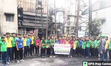 विद्यार्थियों ने पावर प्लांट का किया औद्योगिक भ्रमण