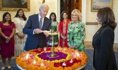 अमेरिका के राष्ट्रपति बाइडन ने ‘व्हाइट हाउस’ में दीपावली का त्योहार मनाया