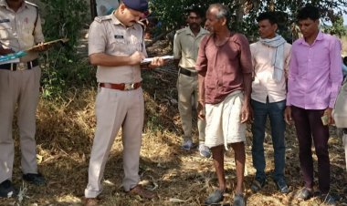 26 साल के युवक की हत्या, खेत में मिला शव:सिर-पेट पर धारदार हथियार से गंभीर वार; चेहरा पत्थर से कुचला