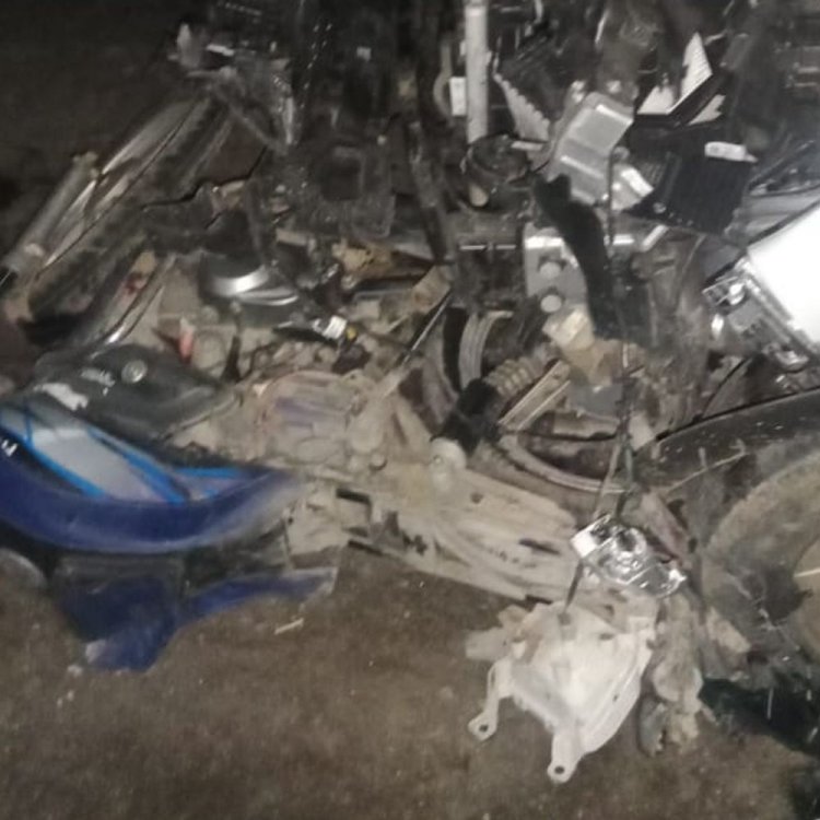 नीमच में कार ने दो बाइक को टक्कर मारी:1 युवक की मौत, 2 घायल; हादसे के बाद कार सवार आरोपी हुए फरार
